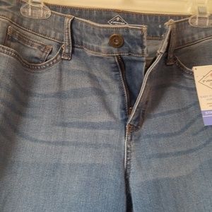 St John's Bay Easy Fit Straight Leg Mid-Rise Jeans